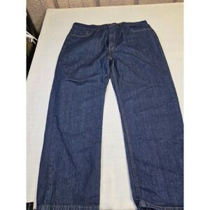 George Mens Relaxed Fit Jeans Dark Wash Indigo 100% Cotton 38x29 472GE